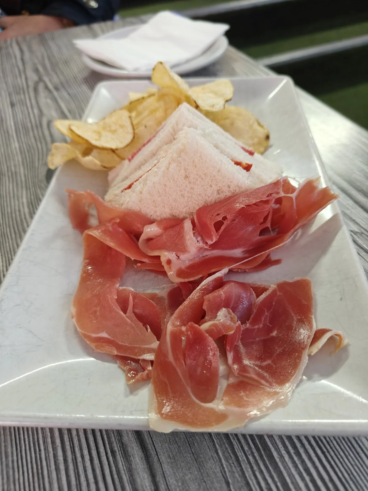 Plato de jamón serrano