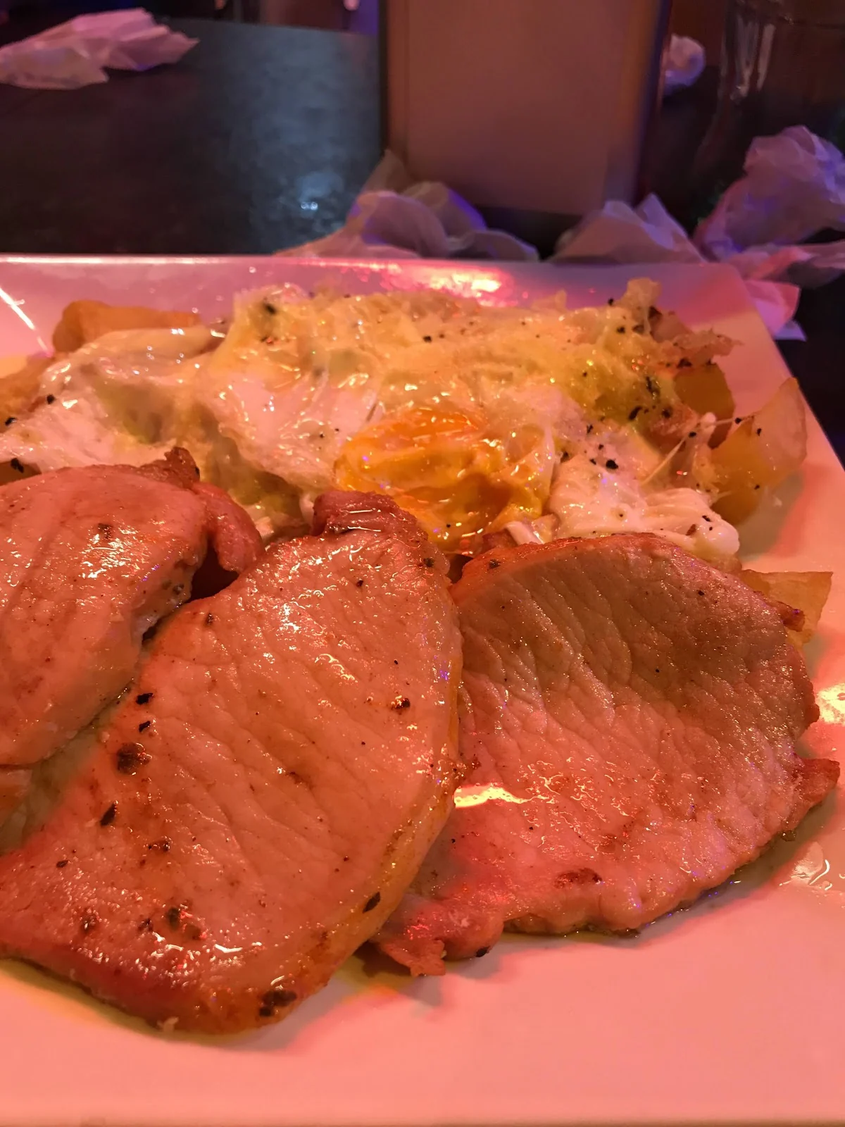 Plato de salmón ahumado